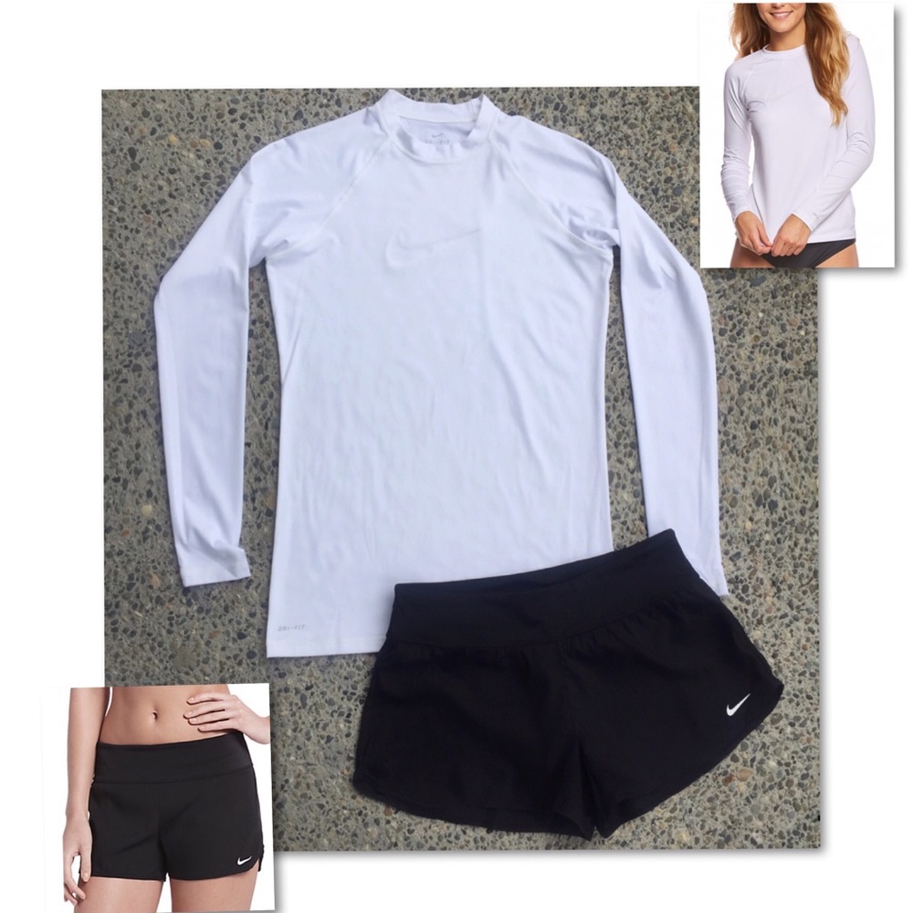 ❌SOLD❌Nike Bundle - Nike Rashguard, Board Shorts